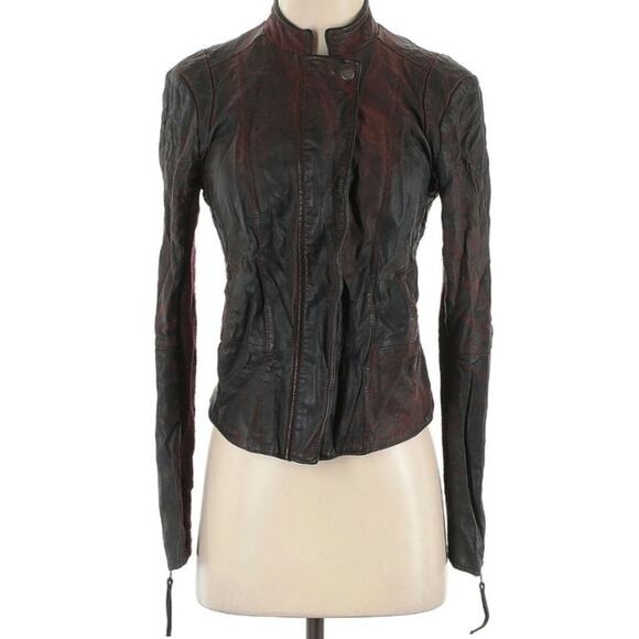 Free People Faux Suede Size 4 Moto Jacket - Picture 1 of 5